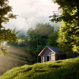Forest Cabin Hillside