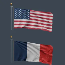 Animated Flagpole (250+ Flags)