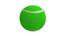 Detailed furry texture on a high-definition 3D tennis ball model suitable for Blender rendering.