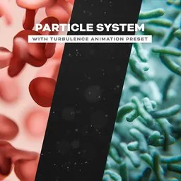 Particle System with Turbulence - Animation Template