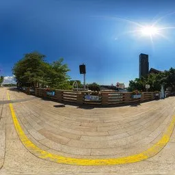 Daytime stone slab road