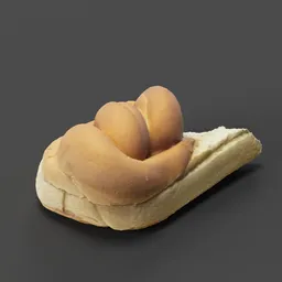 Bitten Bread Butter Bun