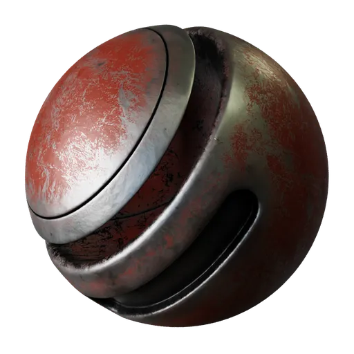 Metal Scratched Red
