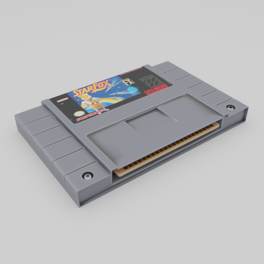 SNES Cartdridge | 3D Miscellaneous models | BlenderKit