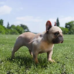 French Buldog Rigged and Animated Walking