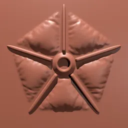 Puffy Pentagon Greeble Brush - 01