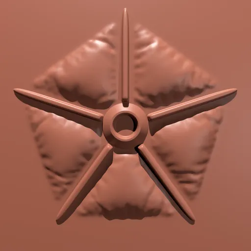 Puffy Pentagon Greeble Brush - 01