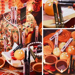 Diwali festive puja setup decoration