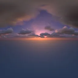 Dramatic Sunrise Over Clouds