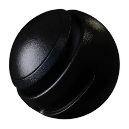 PBR plastic material with grainy texture, dynamic roughness, and customizable reflections for 3D rendering in Blender.