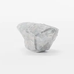 "Low-poly 3D model of a realistic sharp grey rock boulder, perfect for landscape scenes in Blender 3D. Created with BlenderKit, this model features intricate details and a hyper-realistic blue-gray texture. Add depth and dimension to your project with this stunning rock boulder."