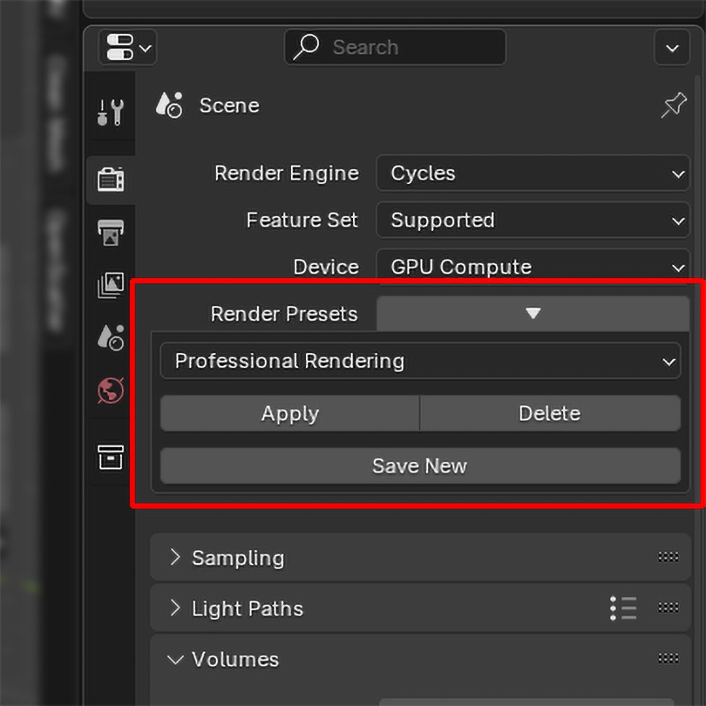 Render Preset Manager | BlenderKit