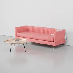 Chelsea Loveseat in Crave Berry Hibiscus