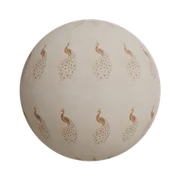 Minimalistic peacock art
