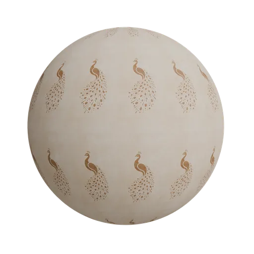 Minimalistic peacock art