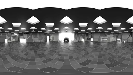 Modern Showroom Garage HDRI – 8K