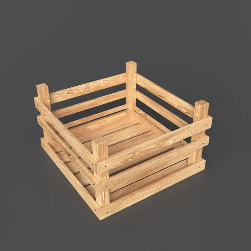 Wooden frame crate