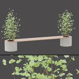 Concrete Garden Bench