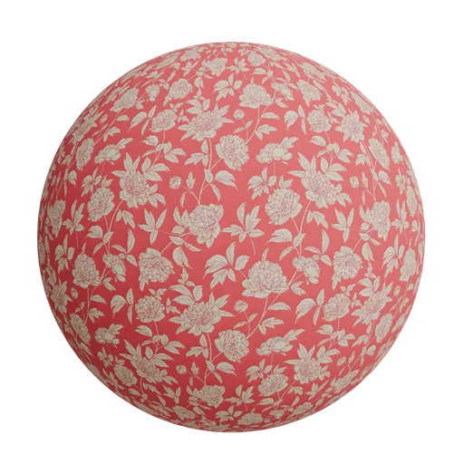 Vibrant coral red wallpaper