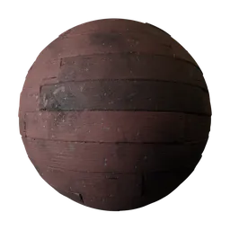 Old Red Wood Planks