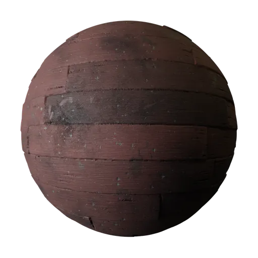 Old Red Wood Planks