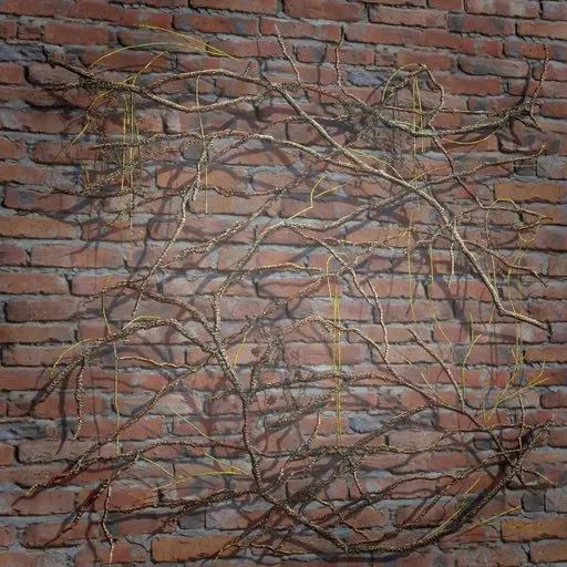 Realistic Ivy Creeper Branches 3D model for Blender, ideal for game assets and detailed 3D scenes.