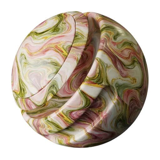 Blush Olive Gold Marble