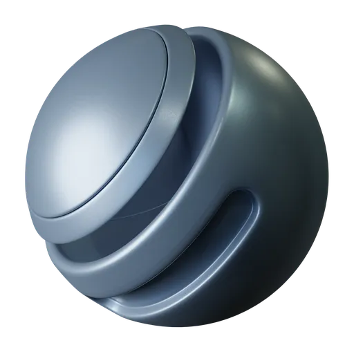 Light blue  metallic plastic