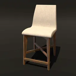 Modern Wooden Cushion Chair