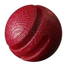 Highly detailed procedural strawberry texture with natural roughness and seed details for 3D food material in Blender.