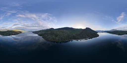 Lake Landscape Sunset Aerial