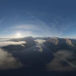 Mountain Landscape Aerial Foggy