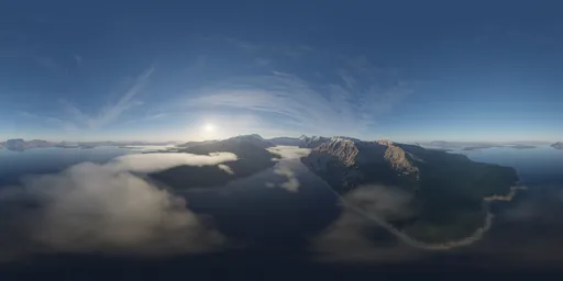 Mountain Landscape Aerial Foggy