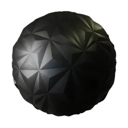 Black patterned tiles