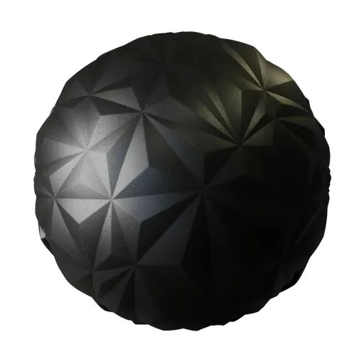 Black patterned tiles