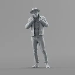 Lowpoly Male Standing