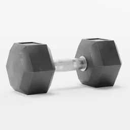 Large Rubber Dumbbell