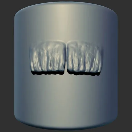 Blender 3D sculpting brush imprint for dragon or reptile skin texture on 3D models