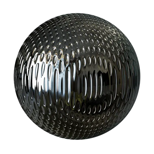 High-quality PBR Textured Metal material for Blender 3D and other software, featuring a detailed circular pattern.