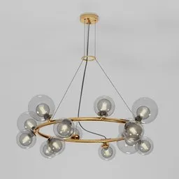 Gold Bubble Chandelier