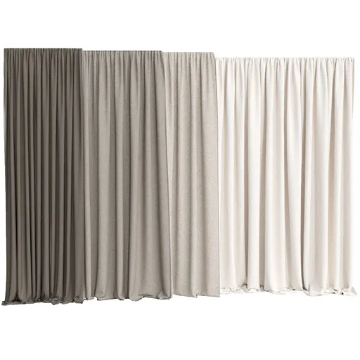 MI Silk And Cotton Curtain Set