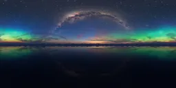 Milky Way Aurora Lights Sky
