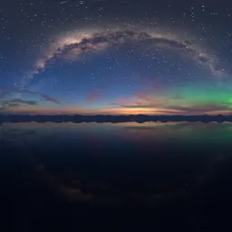 Milky Way Aurora Lights Sky