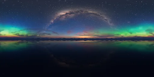 Milky Way Aurora Lights Sky