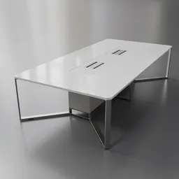 Conference table 12 seats white