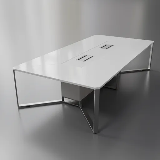 Conference table 12 seats white