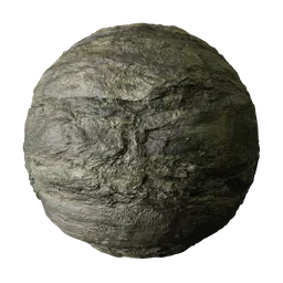 Blendkit | Download the FREE Mossy Layered Gray Rock Face material
