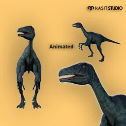Deinonychus Dinosaur animated