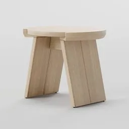 Oak mini stool