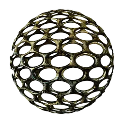 Metal Perforated Gold